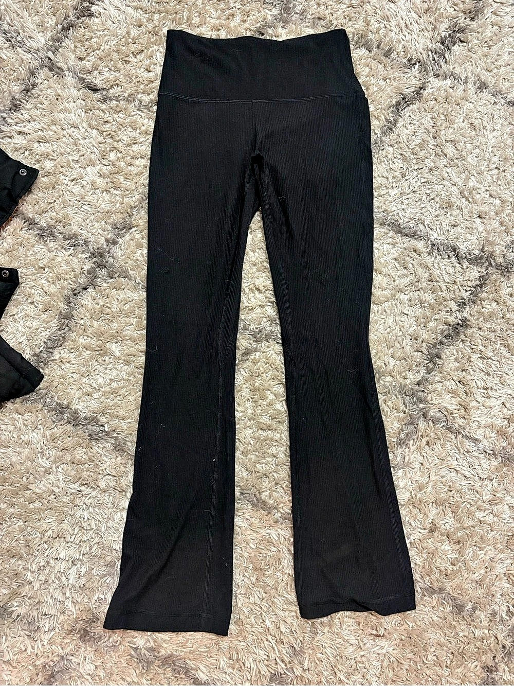 lululemon Align High-Rise Mini-Flared Pant Ribbed Black Flare Leggings